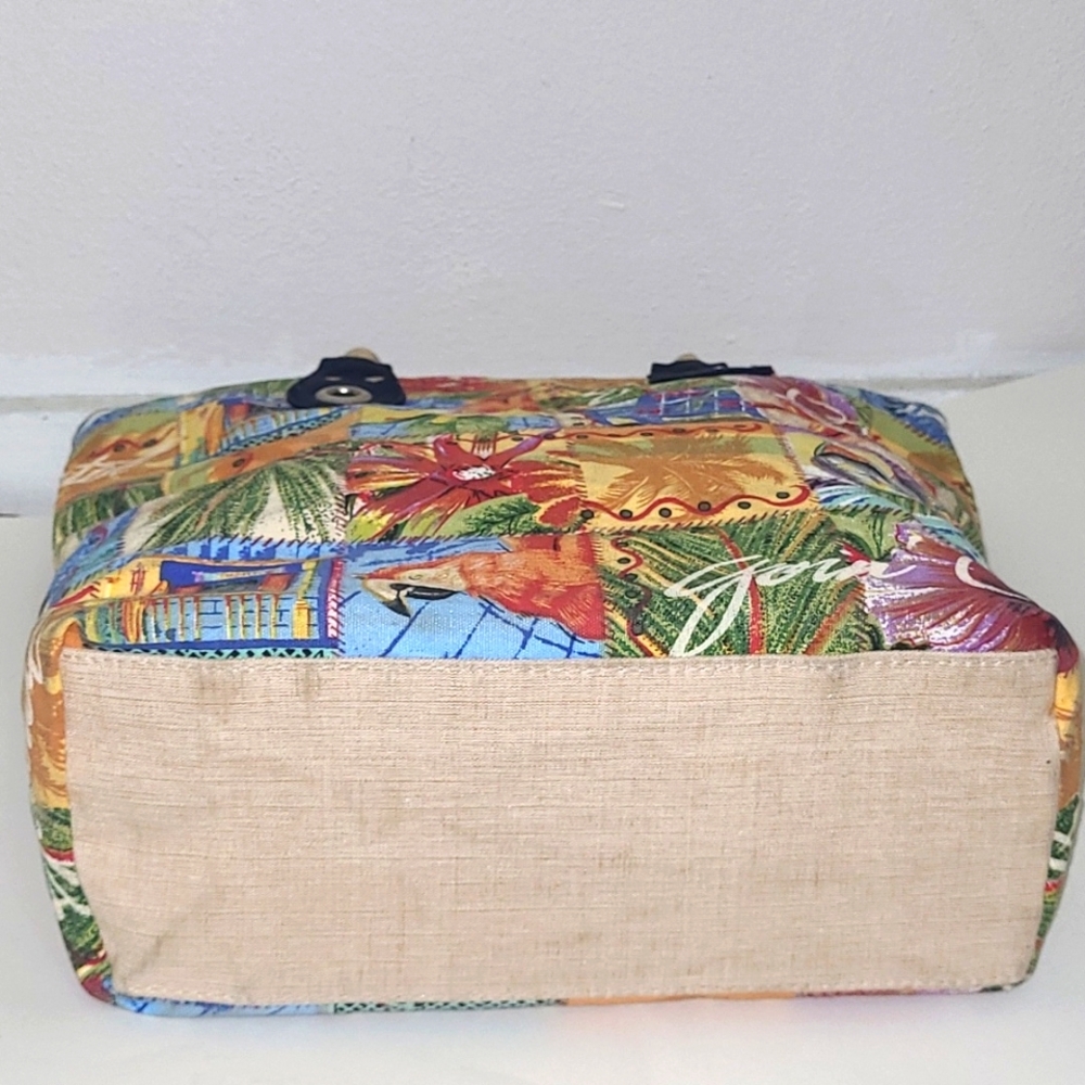 Tote Patchwork Beach Theme Print "Going Coastal" … - image 2